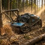 Ferngesteuerter Elektromäher KOHAM KH-XLM8045B 10 kW für Hangneigungen bis zu 45°