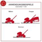 Rasenmäher MS225-53E Scheppach – E-Start | Radantrieb | 7PS | 53cm Schnittbreite | 65 Liter Fangkorb