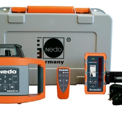 NEDO SIRIUS 1 HV (MAXX) im Set mit Kurbelstativ und Flexilatte – Rotationslaser horizontal vertikal