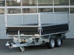 Humbaur HTK 3500.31 STAHL E-Pumpe, Gitteraufsatz, Rampen, Stützen