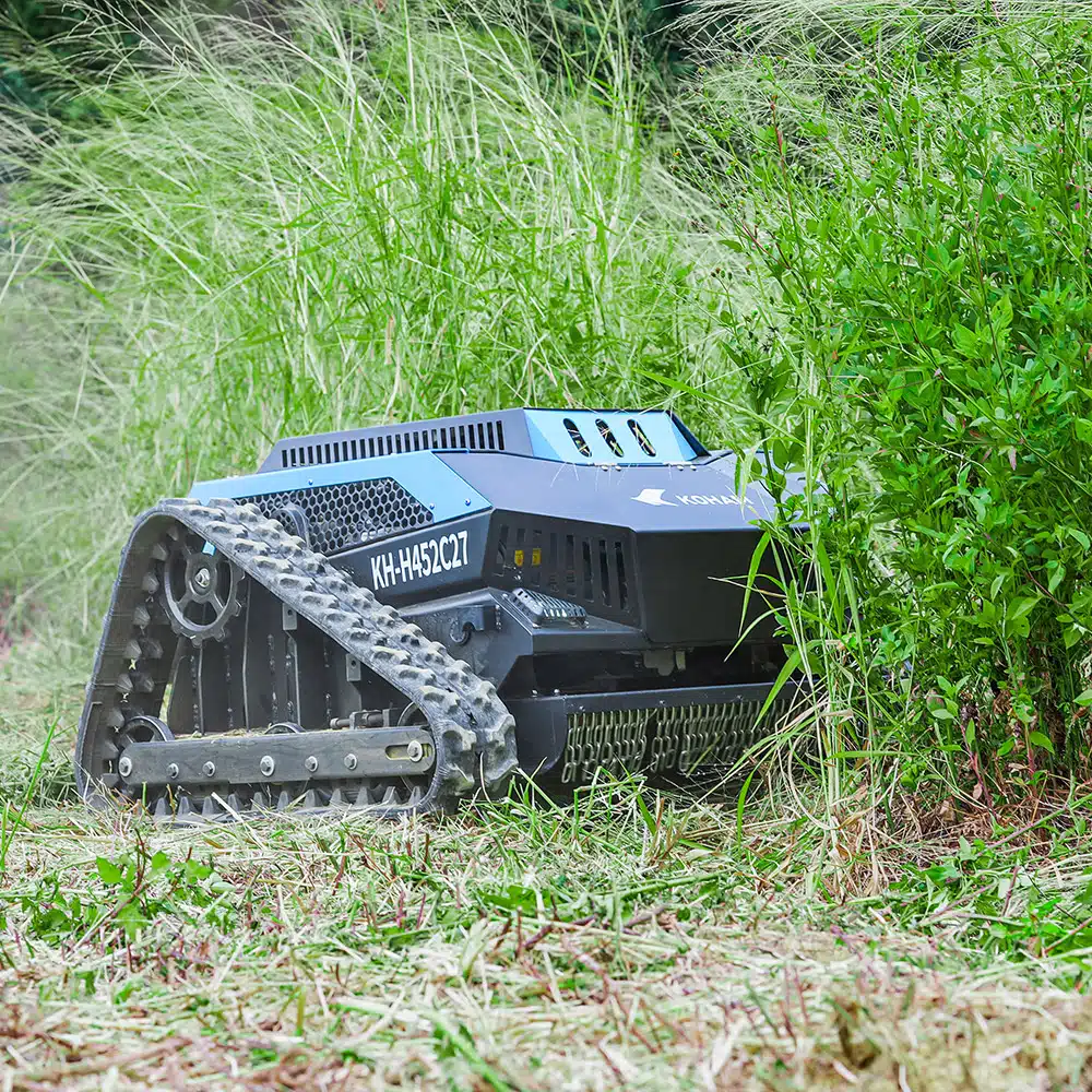 Ferngesteuerter Raupenrasenmäher KOHAM KH-LM2427B für Hangneigungen bis zu 45°